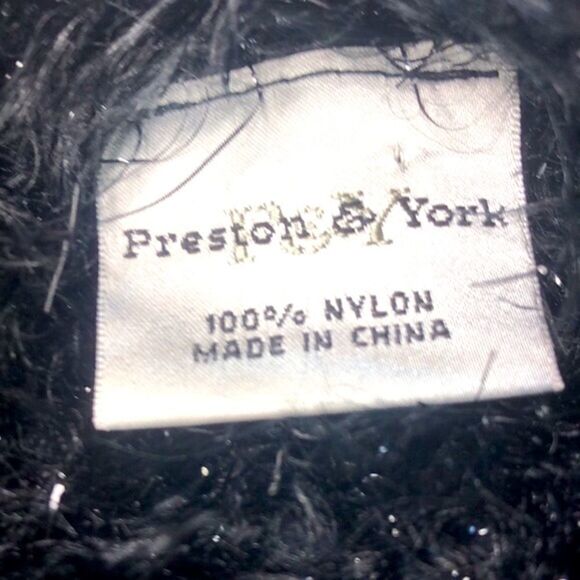 Preston & York Stole, Black Faux Fur - Picture 8 of 8